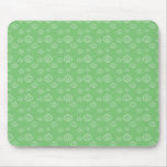 Pumpkins on green mouse pad