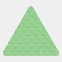 Pumpkins on green triangle sticker