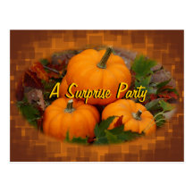 Pumpkins Postcard Invitation- customise