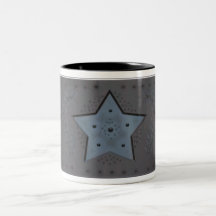 punched tinware coffee mug