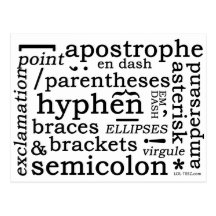 Punctuation Post Cards