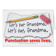 Punctuation Saves Lives Cards