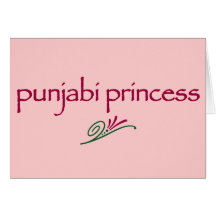 Punjabi Princess Greeting Card