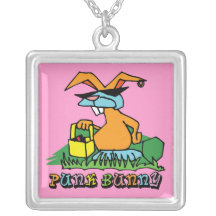 Punk Bunny Easter Necklace