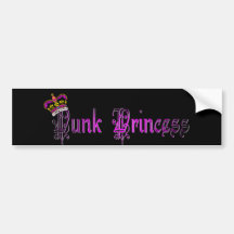 Punk Princess Bumper Sticker