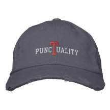 Puntuality Embroidered Baseball Caps
