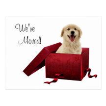 Puppy Change of Address Postcards