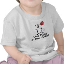 Puppy is One Birthday Shirt