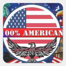 Pure American Stickers
