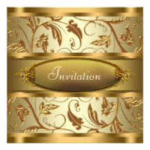 Pure Gold All Occasion Party Invitations