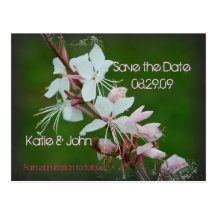 Pure Love Floral Save the Date Postcard