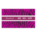 Pure Purple Zebras Pattern Working Professionals Business Card Templates