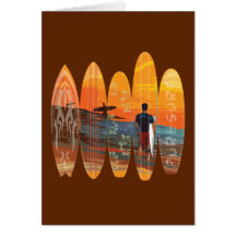 Pure Surfing Greeting Card