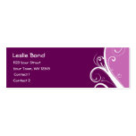 Purple Abstract Floral Business Cards