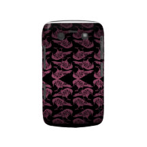 Purple and Black Gothic Raven Blackberry Bold Covers