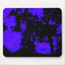 Purple and Black Mousepad