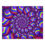 Purple and Blue Balls Fractal Pattern Art Photo