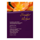 Purple and Orange Formal Wedding Invitation