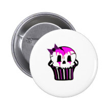 purple and pink skull cupcake