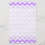 Purple and White Zigzag Stripes. Flyer Design