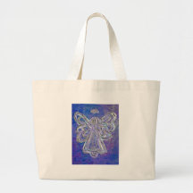 Purple Angel Tote Bag