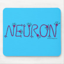 Purple/Aqua Neuron Mousepad