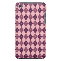 Purple Argyle Case-Mate iPod Touch Case