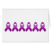 Purple Awareness Ribbon Card