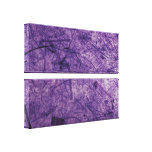 Purple Banana Paper Wrapped Canvas Print