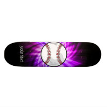 Purple Baseball; Softball Skate Decks