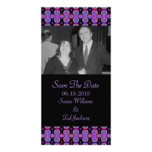 purple black pattern photo card