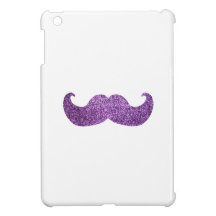 Purple Bling moustache (Faux Glitter Graphic)