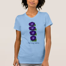 Purple Blue Morning Glory Tshirt