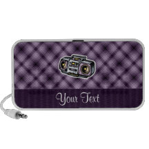 Purple Boombox iPhone Speaker