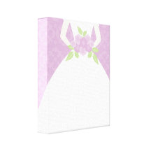 Purple Bride Gallery Wrap Canvas