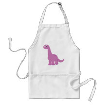 Purple Brontosaurus Dinosaur Aprons