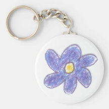 Purple Bubble Flower Keychain