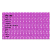 Purple bubble pattern business card template