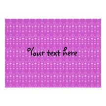 Purple bubble pattern custom invite