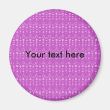 Purple bubble pattern fridge magnets