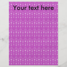 Purple bubble pattern personalized flyer