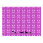 Purple bubble pattern postcard