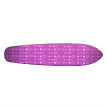 Purple bubble pattern skate board deck