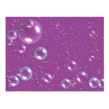 Purple Bubble Postcard