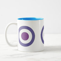 Purple Bulls-eye Coffee Mug