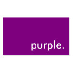 purple. business card