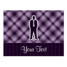 Purple Business Suit Post Card
