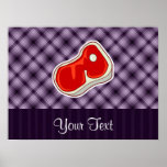 Purple Butcher's Steak Print