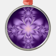 Purple butterflower christmas tree ornaments