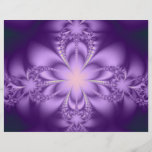 Purple butterflower full colour flyer